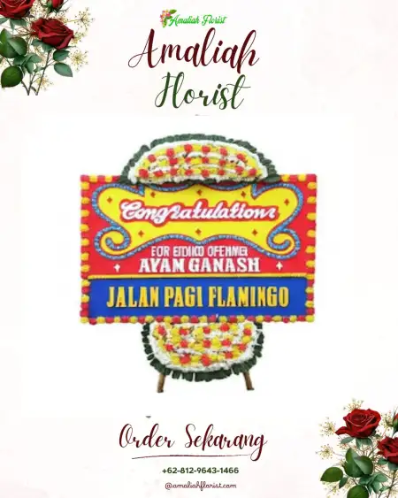 Sewa Papan Bunga Tampan